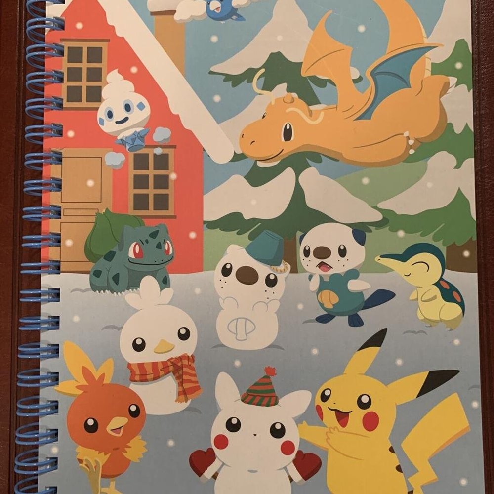 Pokemon Center Pikachu Dragonite Notebook 2012 GEM MINT VERY RARE & CUTE!